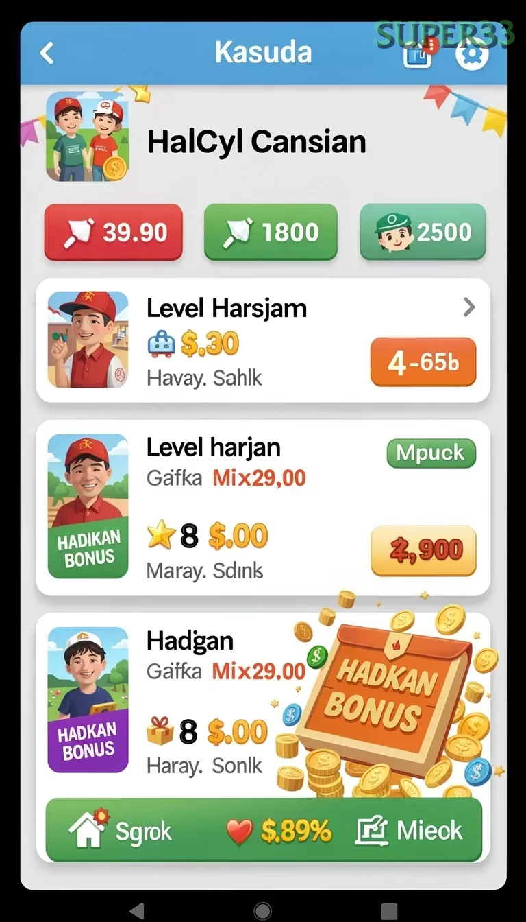 Cuplikan layar GRABWIN — pengaturan akun