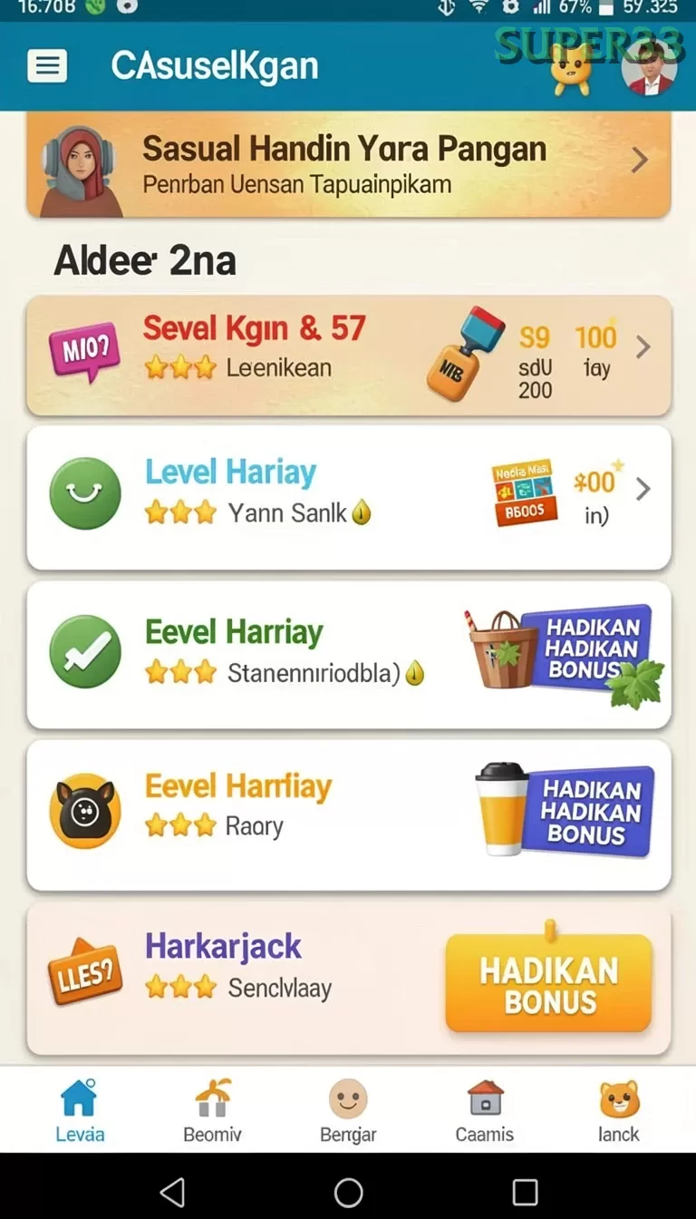 Cuplikan layar GEBYAR4D — halaman utama